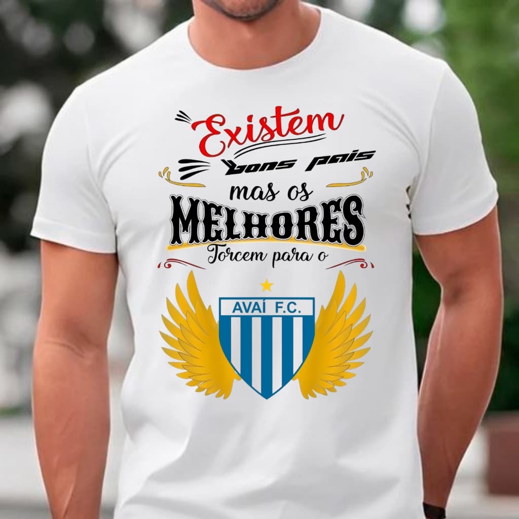 Camiseta Masculina Avaí Dia Dos Pais \ Camisa T-shirt Pai Avaiano