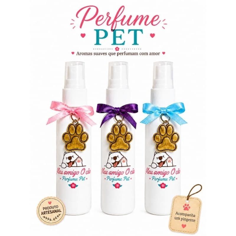 Perfume para Cachorro e Gato Perfume  pet Fragrância Suave sem álcool perfume para animais