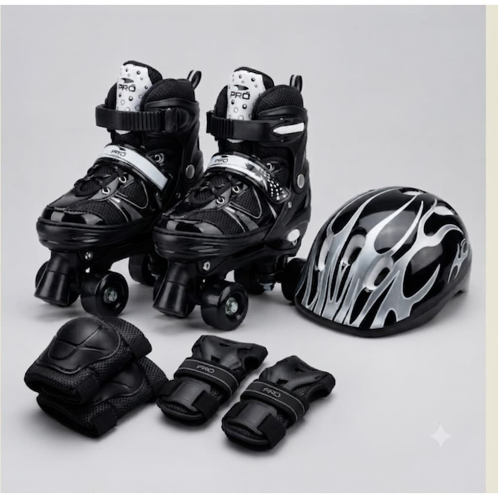 Patins Classic Roller Com Kit de Proteção 30-34-