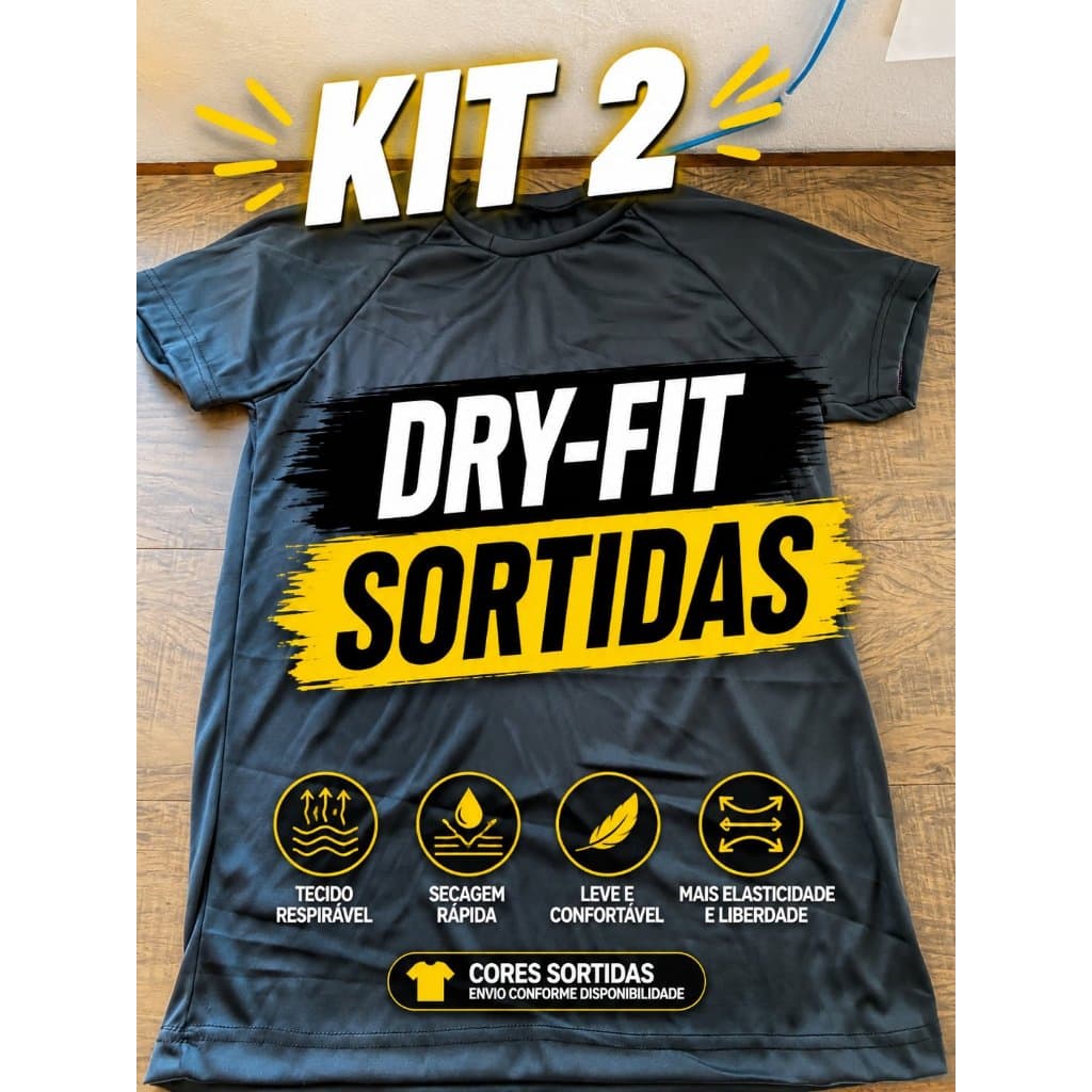 Kit 2 camiseta Dry fit