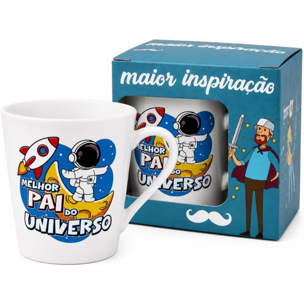 Caneca Xícara De Porcelana Presente Dia Dos Pais Estampas Variadas