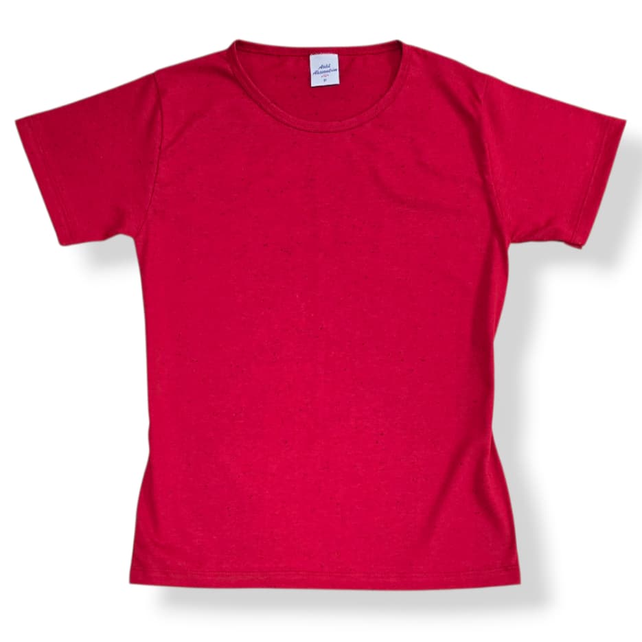 T-shirt Camiseta Botonê Malha Moda Feminina Básica Casual Blusinha