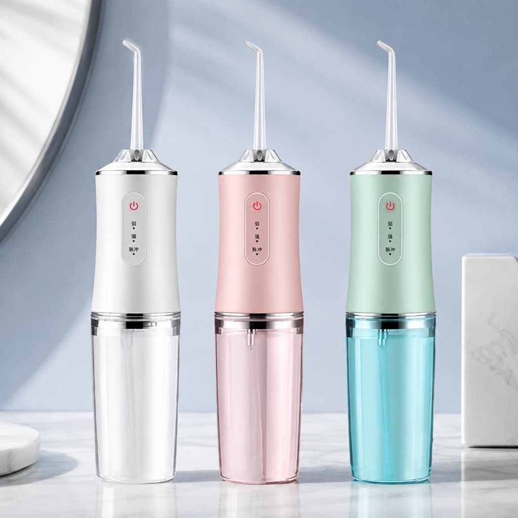 Irrigador Dental Portátil Recarregável 220ml | Higiene Bucal Completa e Limpeza Profunda