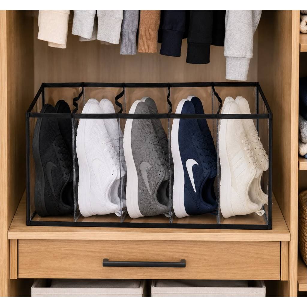 Colmeia Sapateira Organizadora Transparente Para Sapatos Tênis e Chinelos