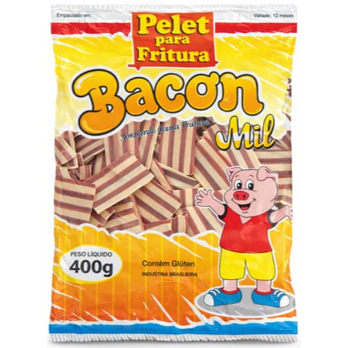 Pelet Bacon Mil para Fritar Pururuca Listrada 400g