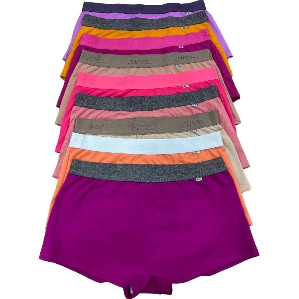 Calcinha Boxer Plus Size Feminina G1 G2 G3 Cueca Box Feminina Algodão