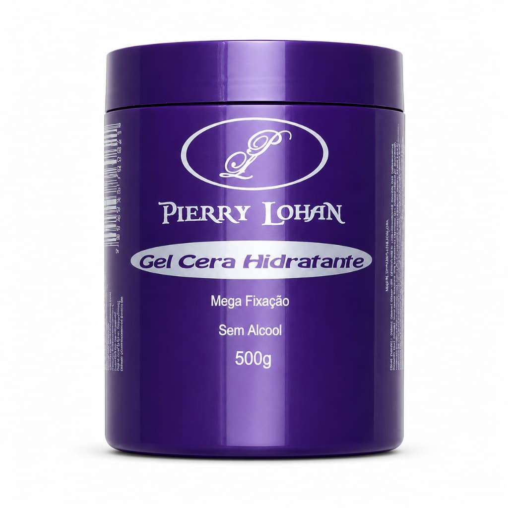 Gel Modelador Capilar Roxo Pierry Lohan 500g para Modelagem Fixação e Finalização do Cabelo