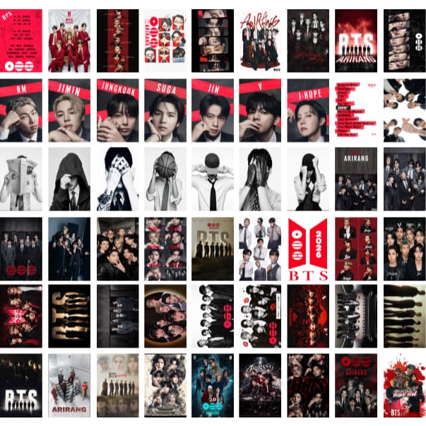 ARIRANG BTS 2026 POSTER ADESIVO 10X15CM 50UNIDADES
