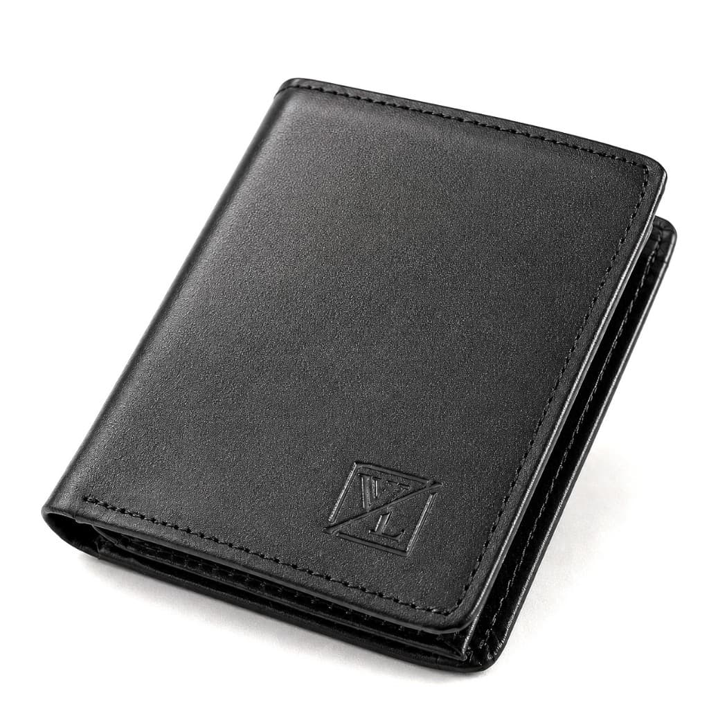 Carteira Masculina Pequena Porta Cartão Notas CNH Habilitação Em Couro Legitimo Slim