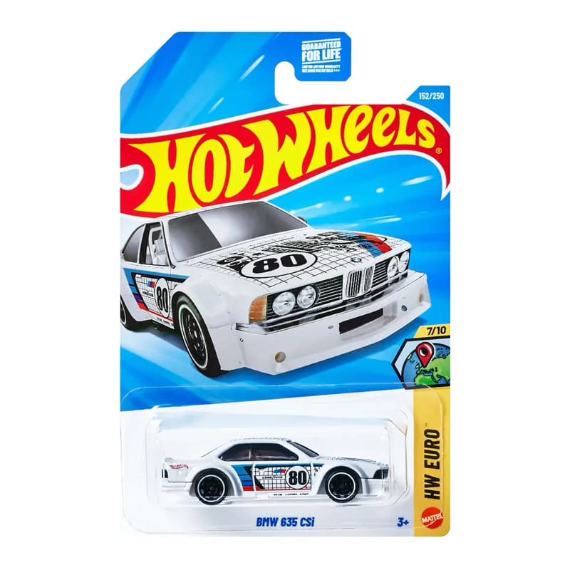 HOT WHEELS BMW 635 CSI HW EURO – MINIATURA COLECIONÁVEL