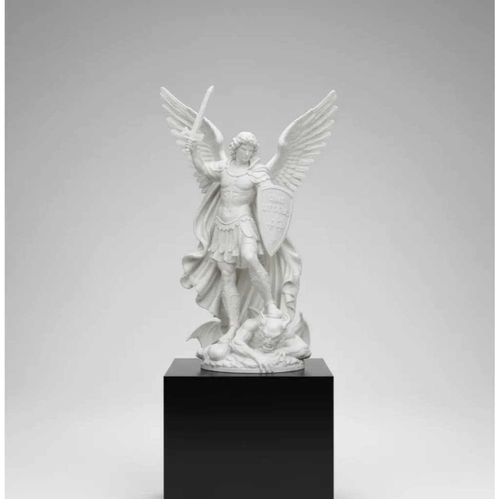 Escultura São Miguel Arcanjo Impressa em 3D