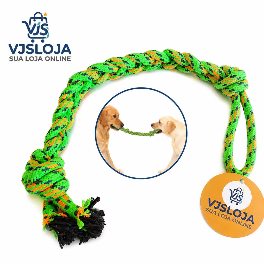 Brinquedo Puxador Corda para Cães