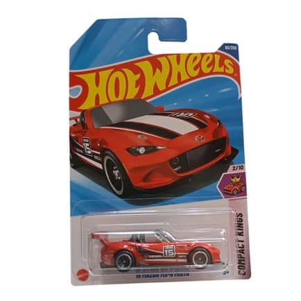 Carro Hot Wheels '15 MAZDA MX-5 MIATA JBB18 Vermelho COMPACT KINGS