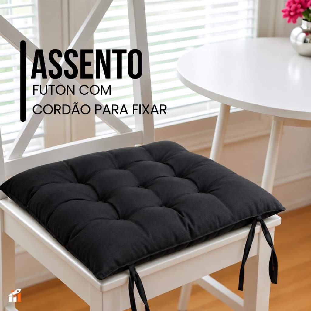 Kit de Assento/Almofada para Cadeira 40X40 no tecido de Oxford.