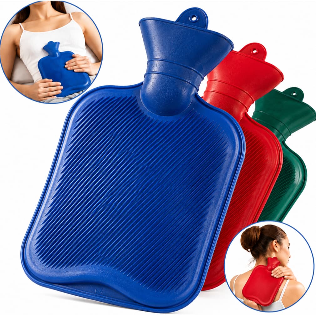 Bolsa Térmica Água Quente 2L Compressa Quente e Fria Alívio de Cólicas Dores