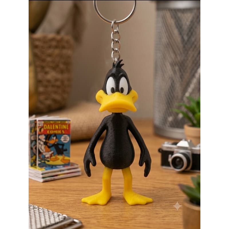 Chaveiro Pato Articulado 3D | Chaveiro Flexível | Impressão 3D | Presente Criativo | Mochila, Bolsa e Chaves