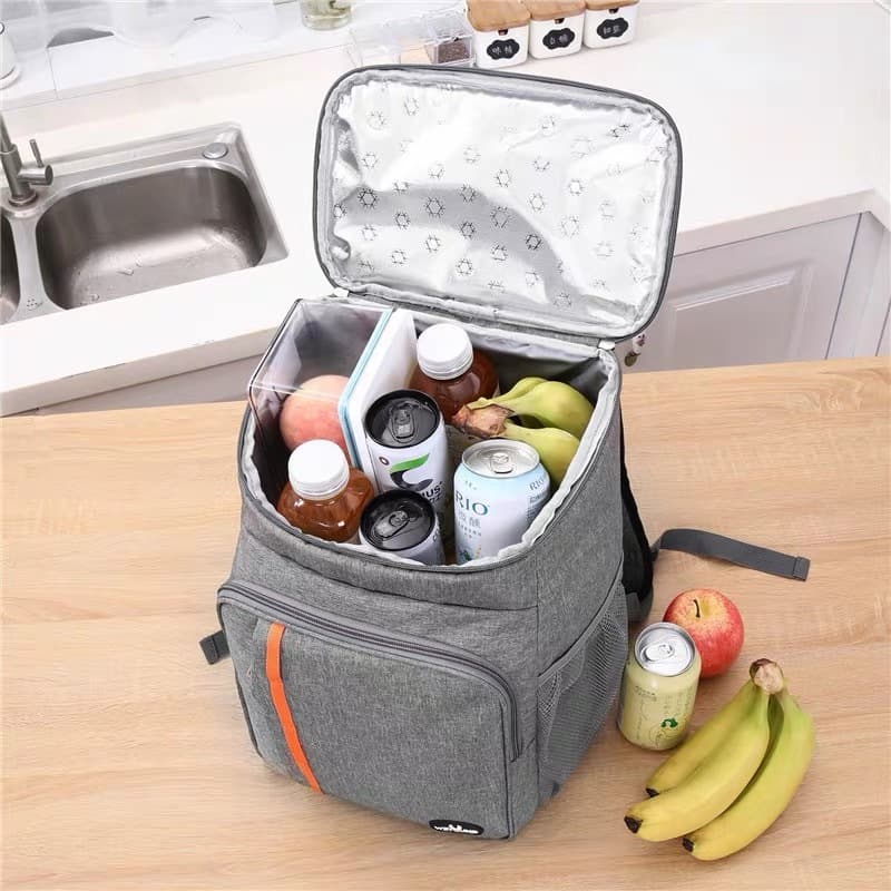 Mochila Térmica Cooler Capacidade 23L Impermeável Portátil Piquenique Quente Frio ref