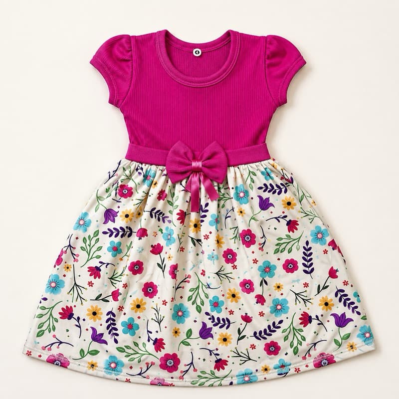 Vestido Festa Infantil Floral Colorido Primavera Menina