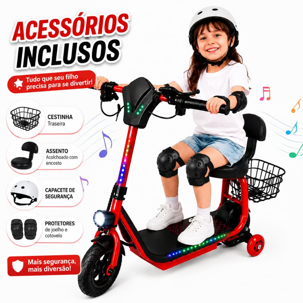 Patinete Elétrico Infantil