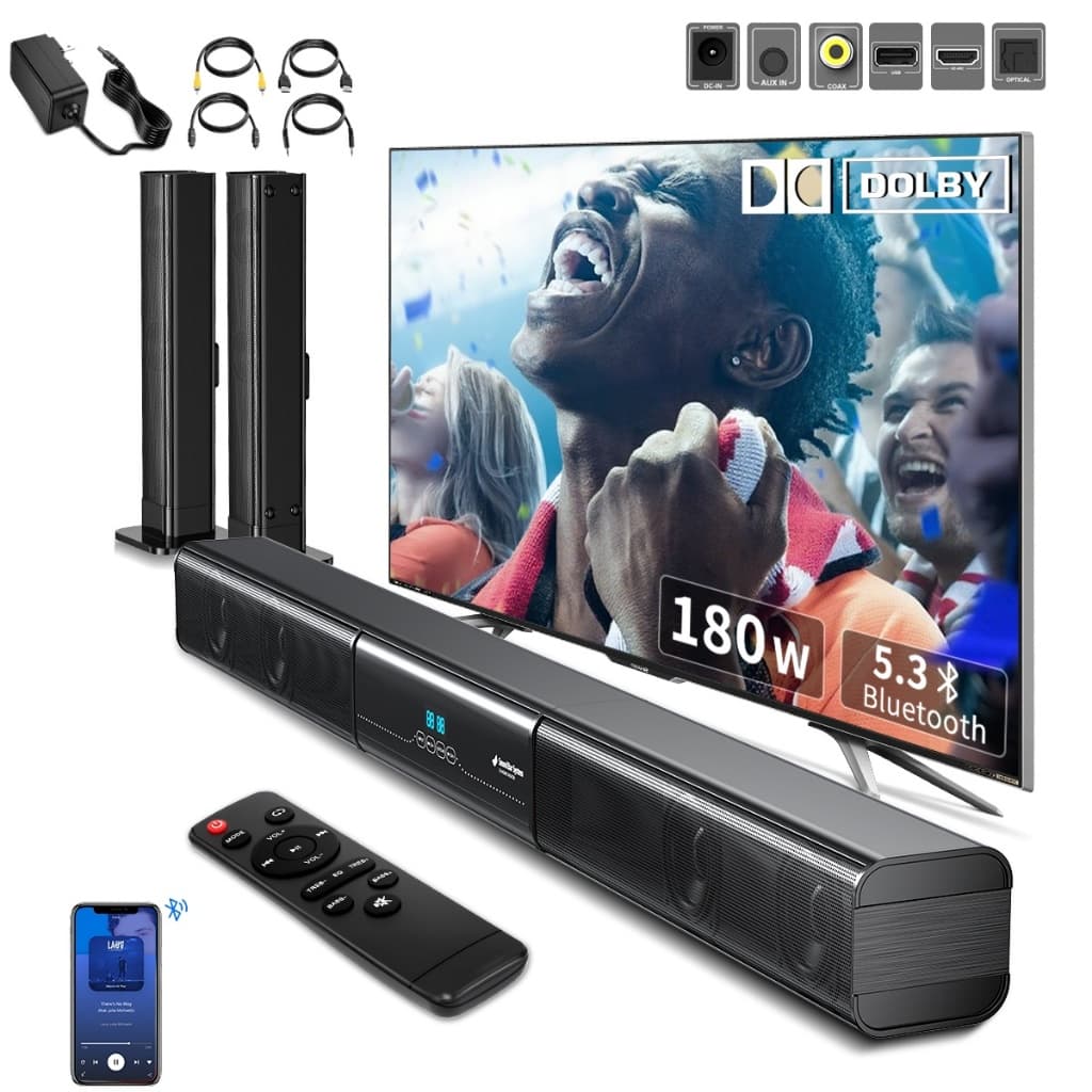 Sistema de som para home theater, Bluetooth sem fio, S-2001H, entrada HDMI por fibra óptica, 220 V