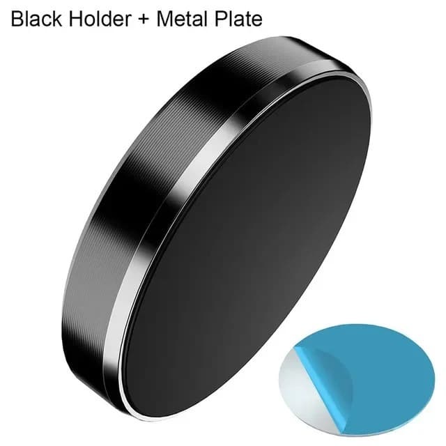 Suporte Magnético Veicular Universal Preto - Celular iPhone Xiaomi Samsung Huawei - Fixação Painel e Parede