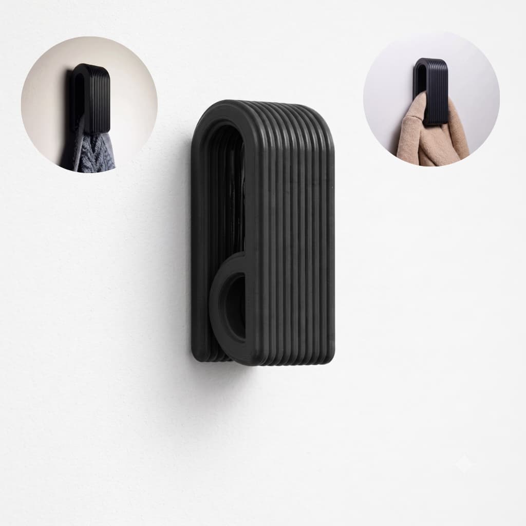 Kit Gancho Adesivo Porta Pano de Prato Toalha Parede Sem Furo Cozinha Banheiro