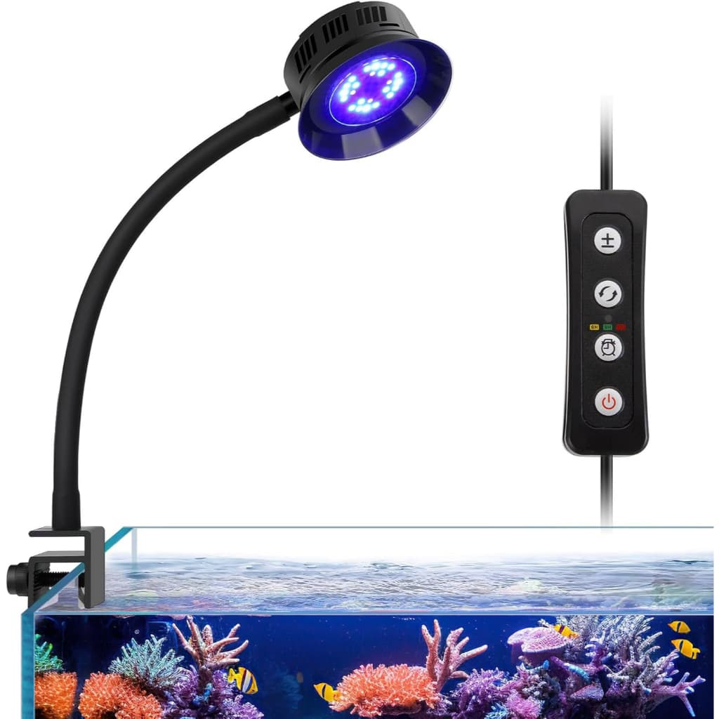 Luminária LED Aquário Marinho Newpet 30W para Coral Reef LPS SPS Nano Tank Iluminação Bivolt