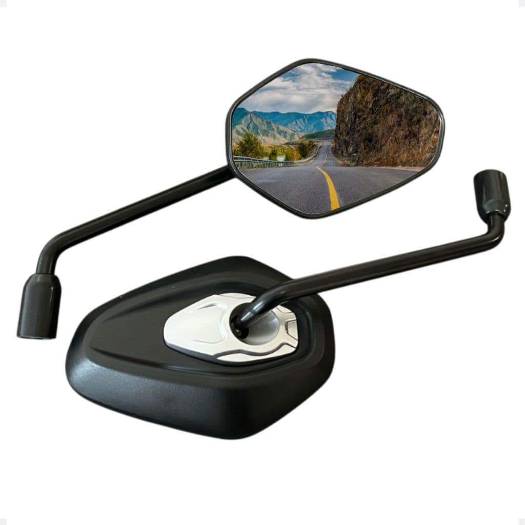 Par Retrovisor Tiger 1200 Triumph Rosca Honda M10 Para Cg 125 150 160 Par Fixo Convexo