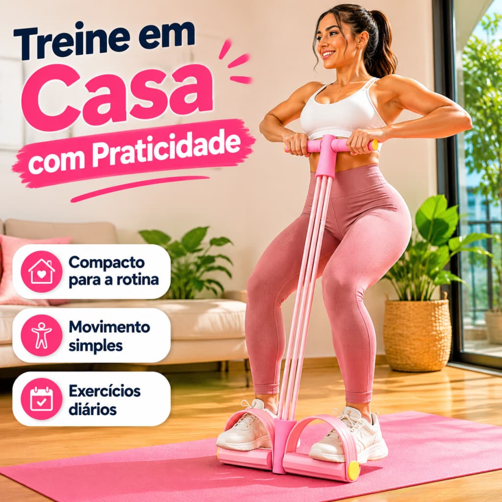 Kit 2 Elásticos Extensor de Exercícios Multi Função Academia Em Casa Uso Profissional