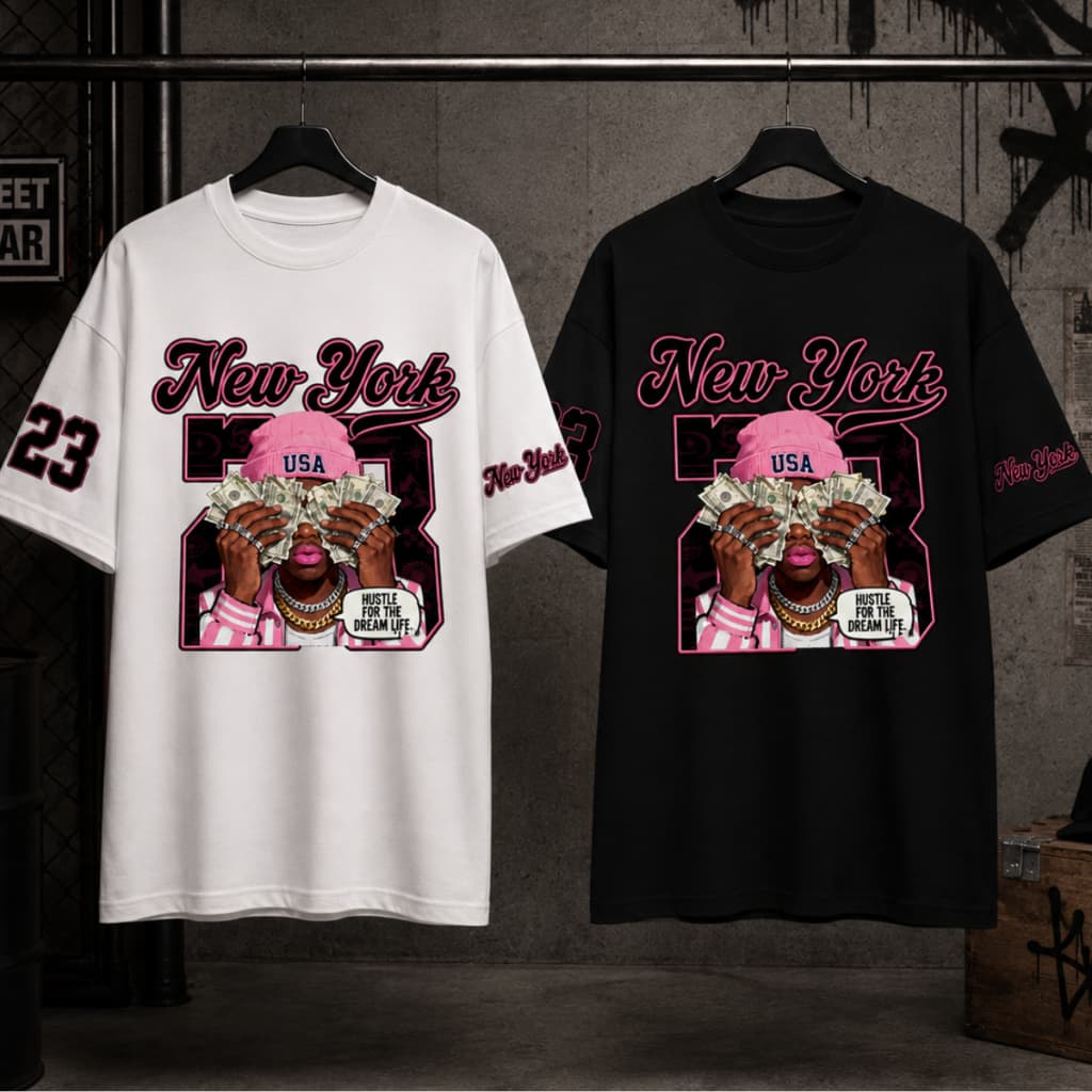 KIT 02 Oversized Camiseta Oversized Hip Hop Streetwear Algodão Premium Estilo Urbano