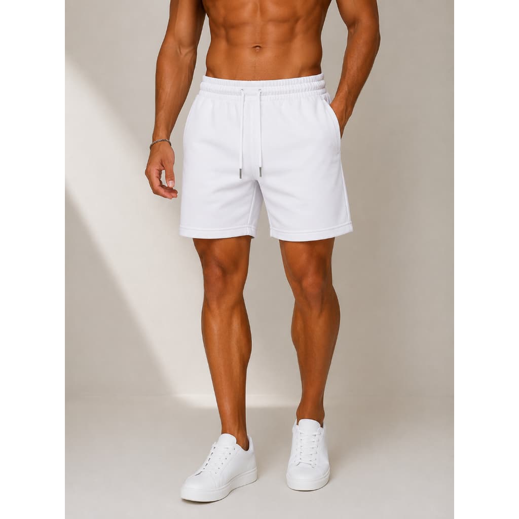 Short Moletinho Masculino Bermuda Moletom Esportiva Casual Leve Academia Dia a Dia