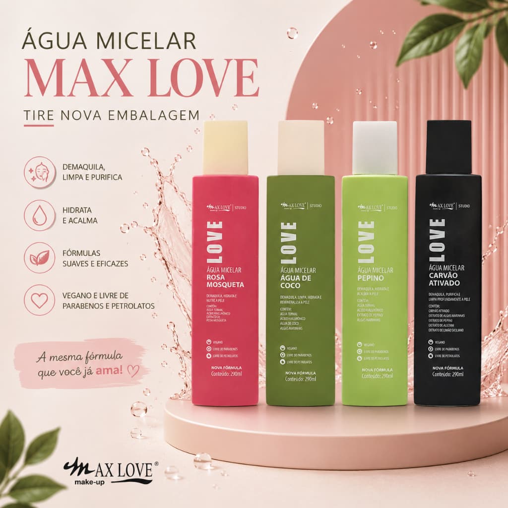 Agua Micelar De Max Love Seis Opção Para Escolhe 290 ml