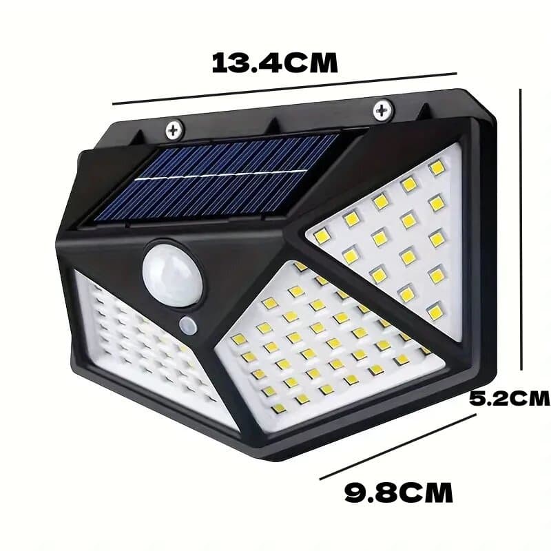 Luminárias Solares Impermeáveis Prova De Chuva 100 Led Sensor Courtyard Light Luz de jardim solar com sen