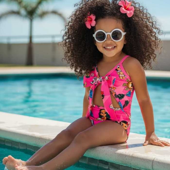 Maiô Infantil Menina Praia Piscina