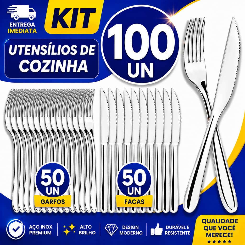 Talheres Cozinha Faqueiro Completo Prateado Aço Inox Restaurante Buffet Garfo Faca  Profissionais Hotel Resistente