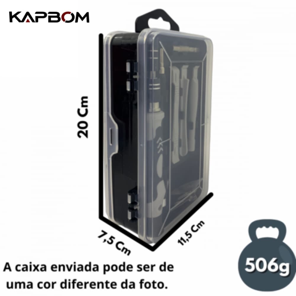 Kit Ferramenta 115 em 1 Para Celular, Notebook, Computador Prática