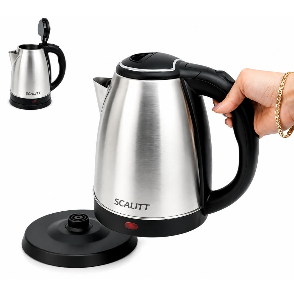 Chaleira Elétrica Inox Scallit 2L Automática 220V