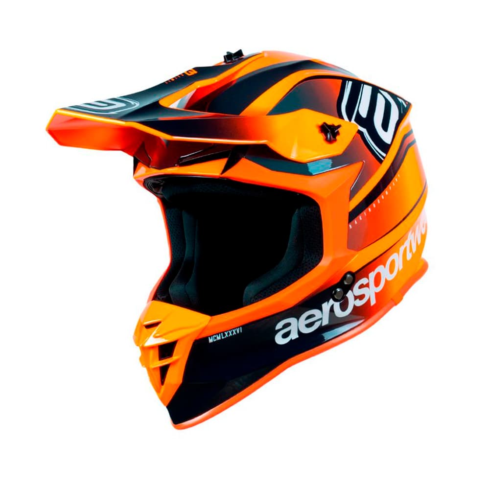 Capacete Asw R3 Essence Laranja Cinza Motocross Trilha Enduro