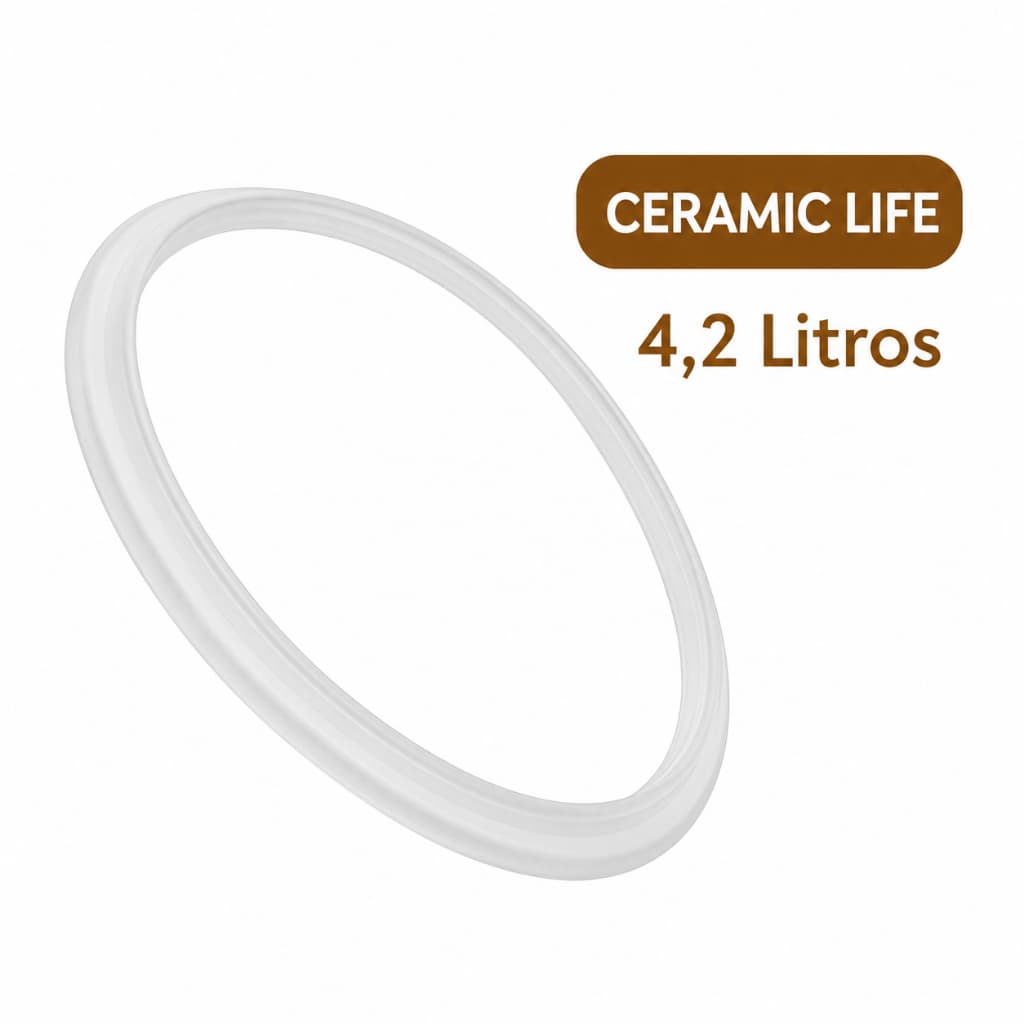 Borracha de Silicone Para Panela de Pressão Brinox 4,2 Litros Anel de Vedação