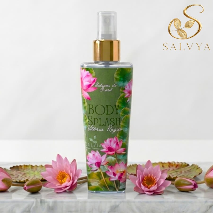 Body Splash Vitória Régia Floral Herbal Fresco SALVYA 100ml