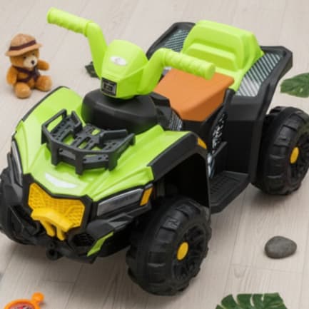 Quadriciclo Eletrico Infantil Mobilidade Off Road Segura Diversao Motorizado Verde Vibrante