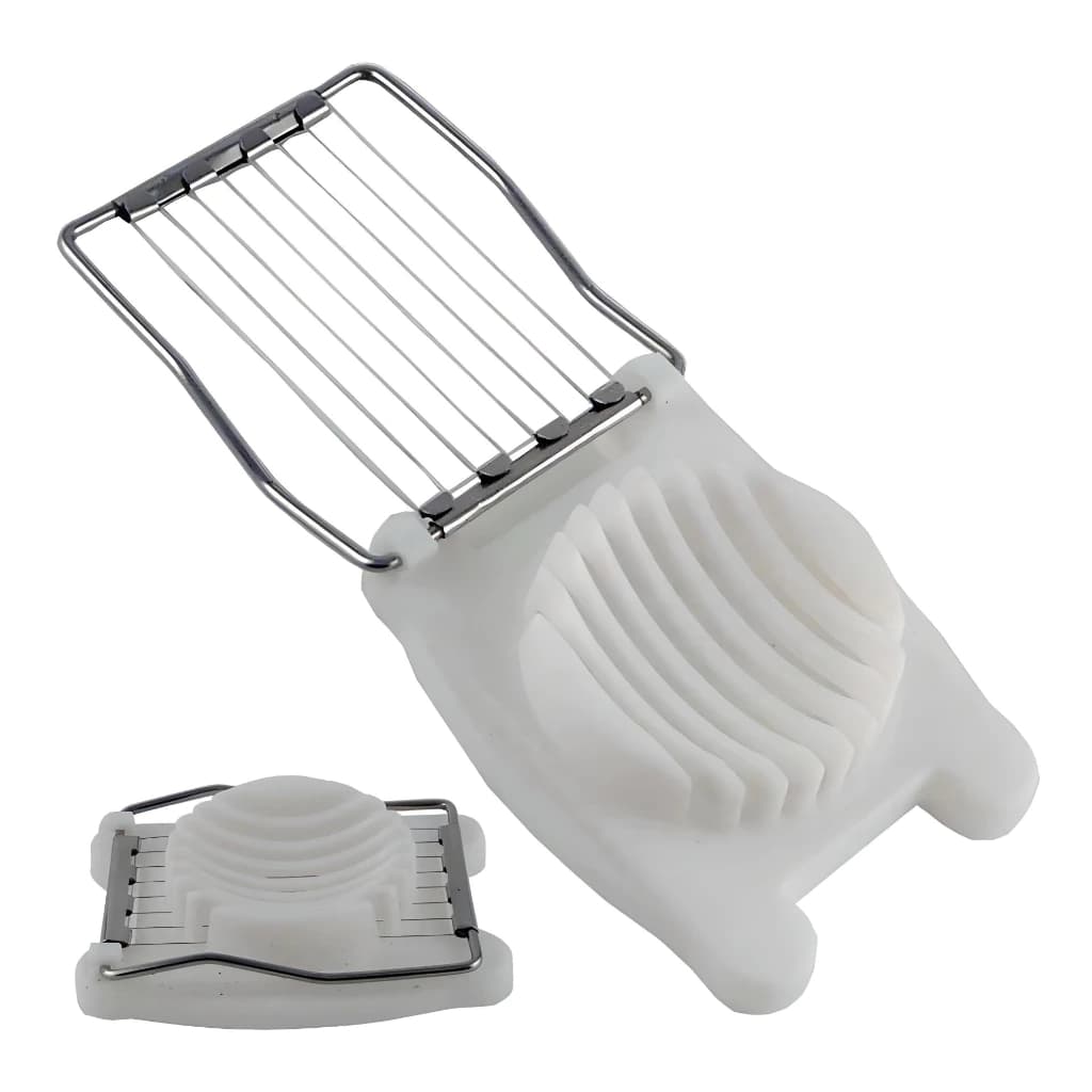 Fatiador Cortador de Ovos em Aço Inox Profissional para Cozinha Prático Durável Corte Rápido e Uniforme