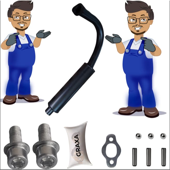 ESCAPAMENTO DE METAL PARA BICICLETA MOTORIZADA MOTOR 2 TEMPOS + BRINDES