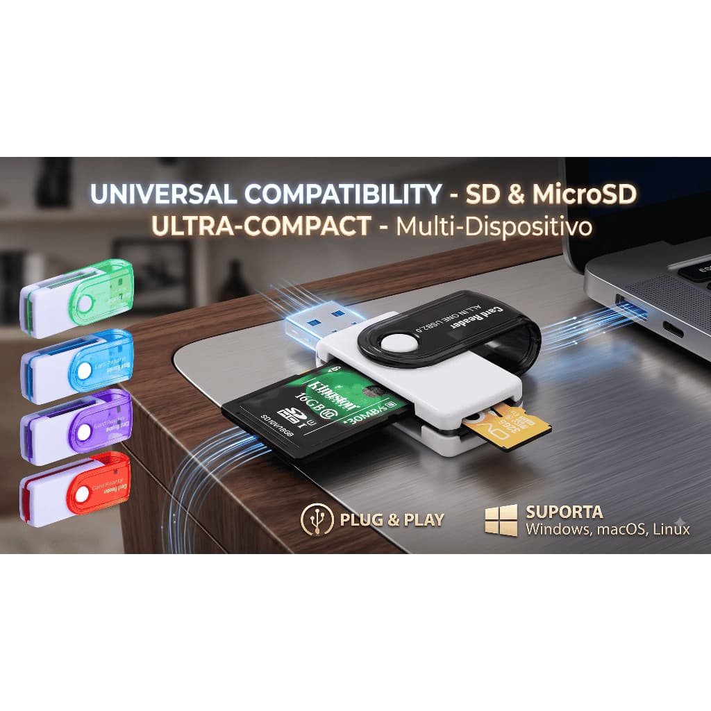 Leitor De Cartão De Memória 32 Em 1 Universal Kapbom KA-1107