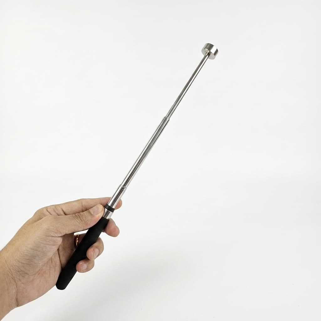 Pegador Magnetico Retratil Pega Peças Parafusos caixa motor do carro mecânico oficina gruda parafuso