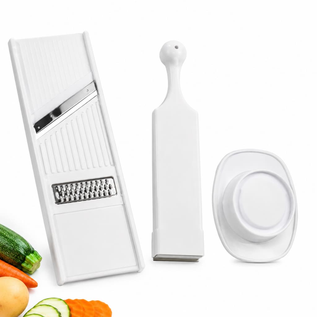 Fatiador Descascador Boleador Ralador 4 em 1 Multiuso Raladores Legumes e Frutas Aço Inoxidável Manual Keita Resistente