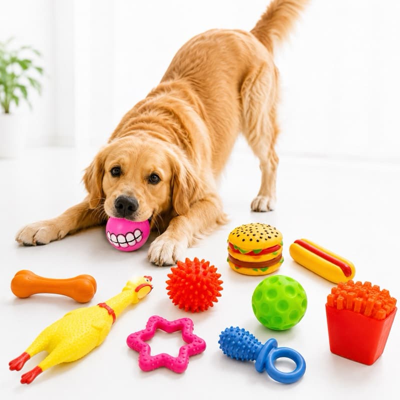 Kit Brinquedos para Cachorro e Gato – Mordedores, Bolas e Brinquedos Interativos | Kit 5 ou 10 Unidades