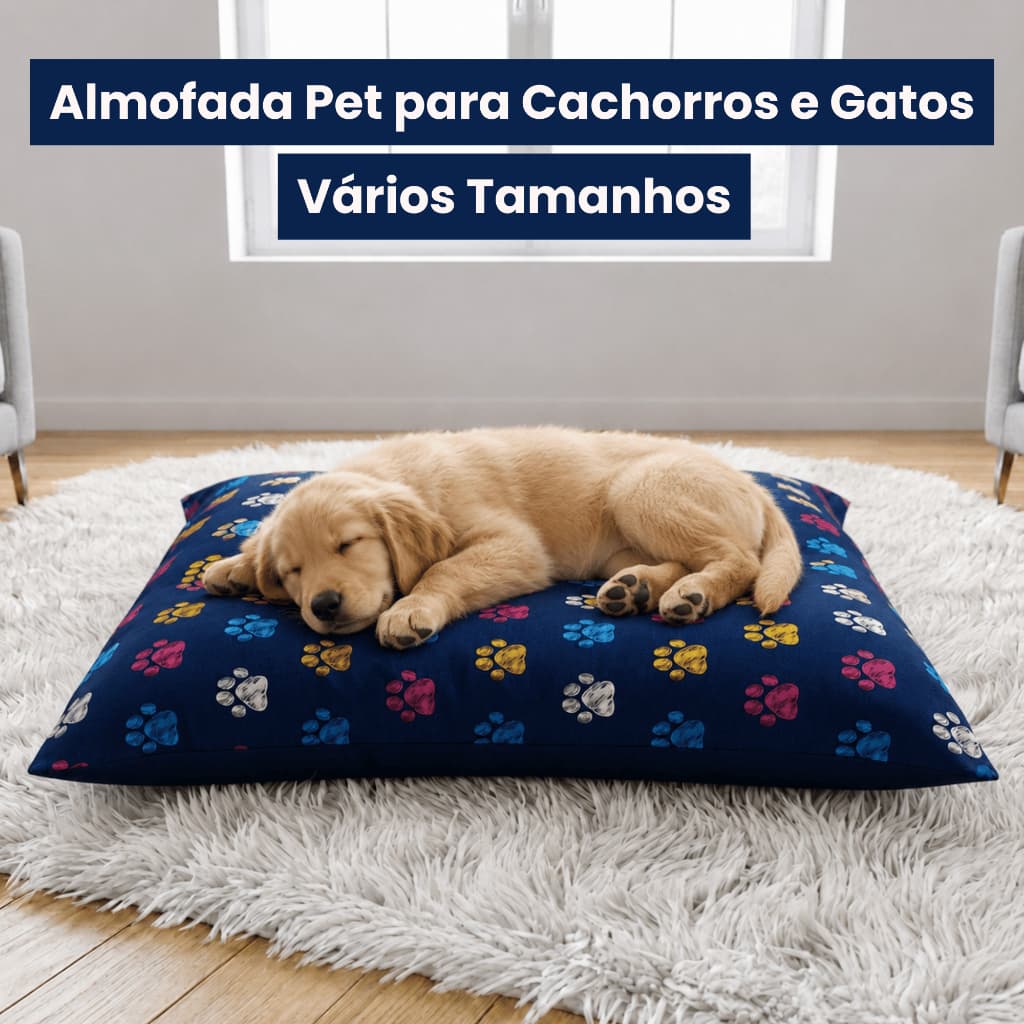Caminha Pet Cama Colchonete Gato Cachorro Impermeável Lavável Capa Removível Extra Macia Antifriagem