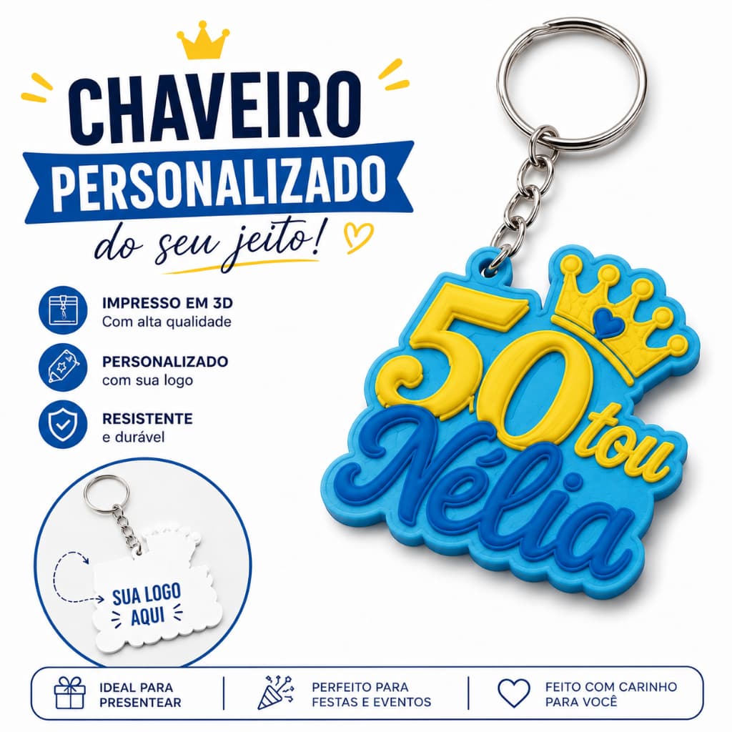 CHAVEIROS PERSONALIZADOS | Festas,Empresarial