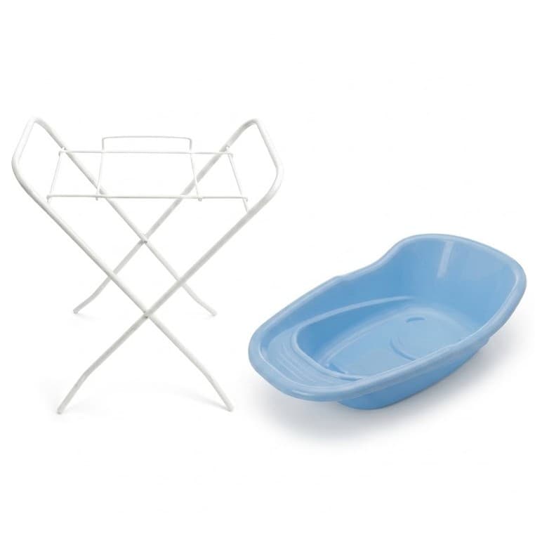 Kit Banheira de Bebê 20L Com Válvula E Suporte Dobrável Portátil